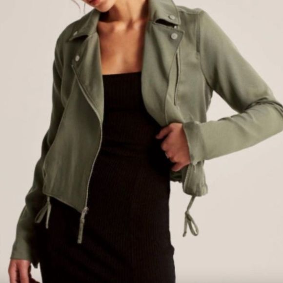 Abercrombie & Fitch Olive Green Jacket - Picture 1 of 9